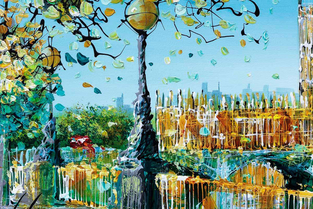 Thames Glow - Original - SOLD by artist Simon Wright - Wyecliffe Galleries