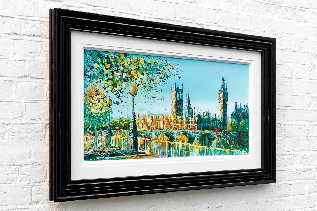 Thames Glow - Original - SOLD by artist Simon Wright - Wyecliffe Galleries