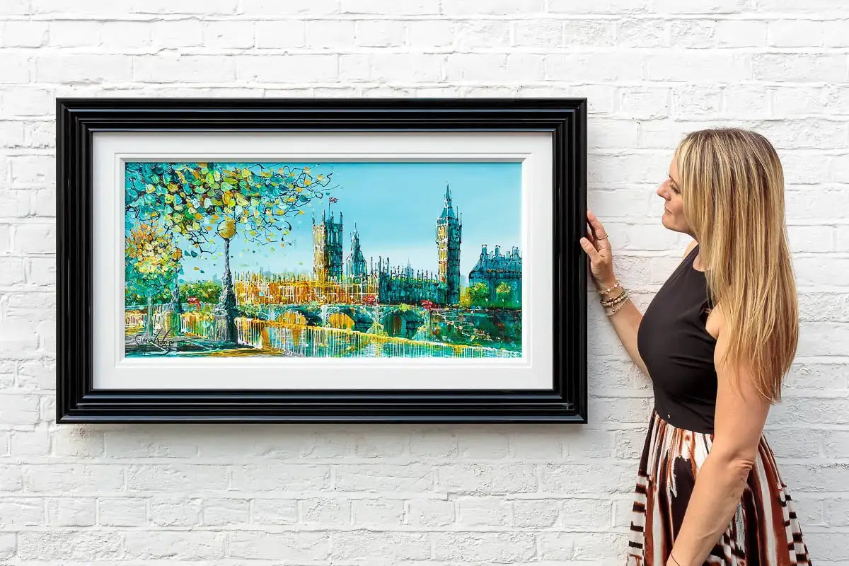 Thames Glow - Original - SOLD by artist Simon Wright - Wyecliffe Galleries