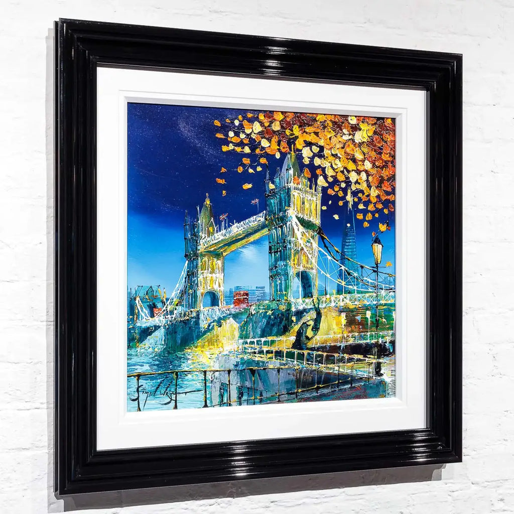 Tower Bridge In Autumn - Original - SOLD by artist Simon Wright - Wyecliffe Galleries