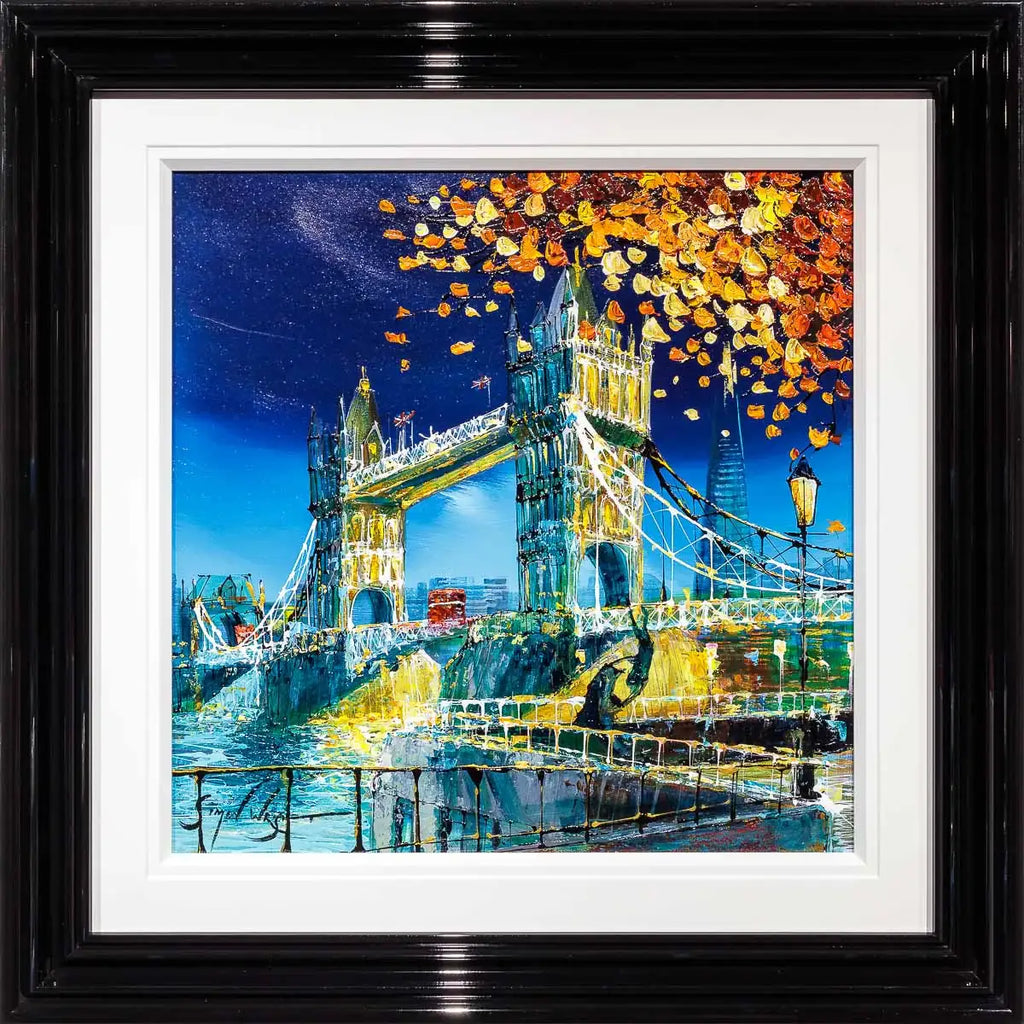 Tower Bridge In Autumn - Original - SOLD by artist Simon Wright - Wyecliffe Galleries
