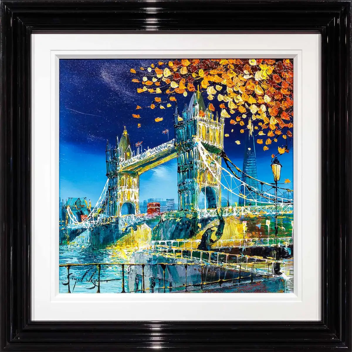 Tower Bridge In Autumn - Original - SOLD by artist Simon Wright - Wyecliffe Galleries