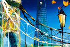 Tower Bridge In Autumn - Original - SOLD by artist Simon Wright - Wyecliffe Galleries
