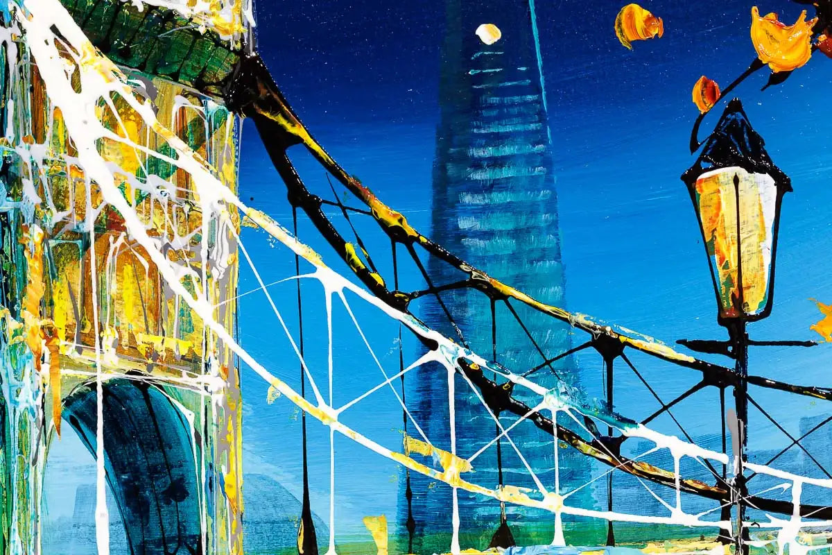 Tower Bridge In Autumn - Original - SOLD by artist Simon Wright - Wyecliffe Galleries