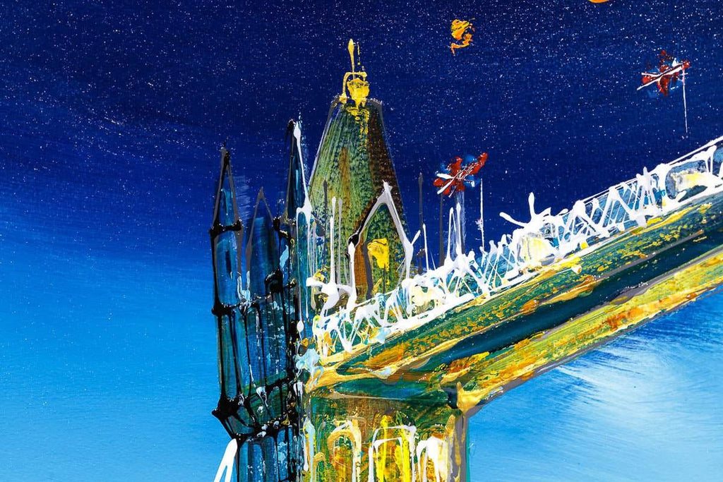 Tower Bridge In Autumn - Original - SOLD by artist Simon Wright - Wyecliffe Galleries