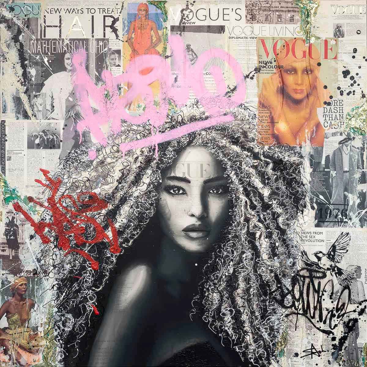 1976 Feb - Original by artist Sophia Alvis of Lee - Wyecliffe Galleries