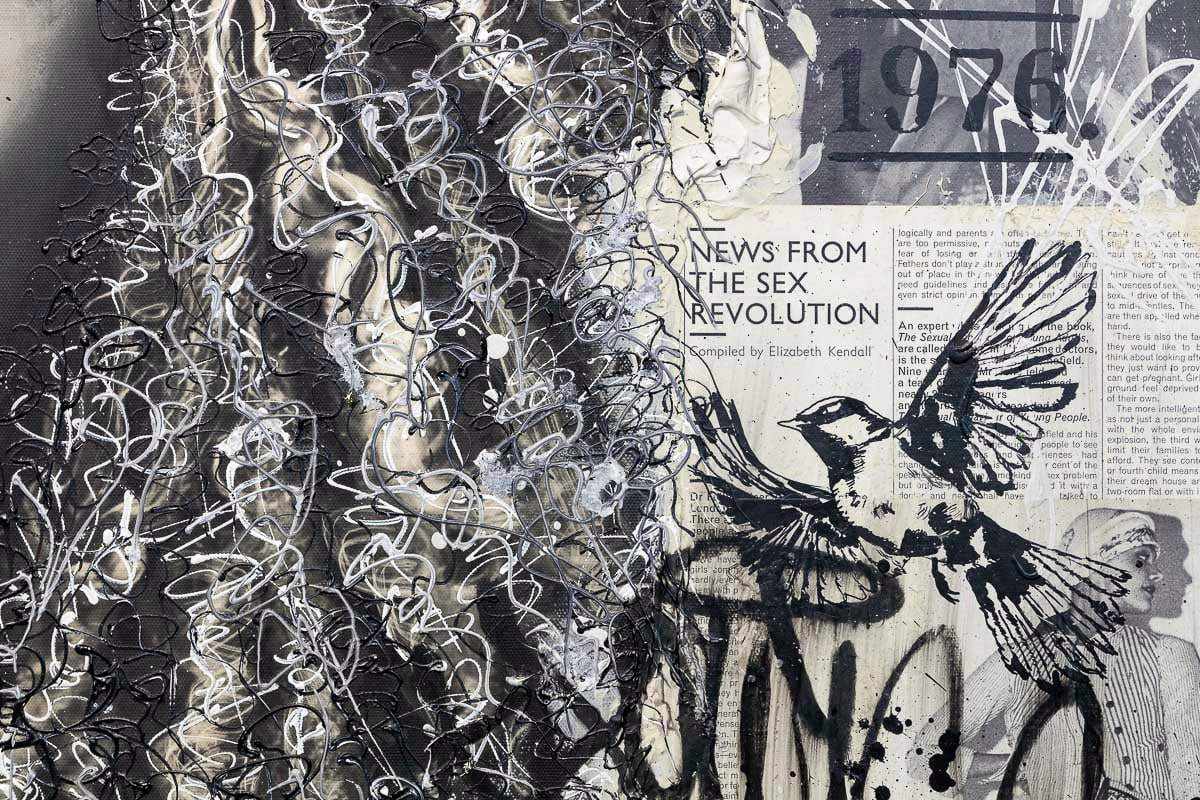 1976 Feb - Original by artist Sophia Alvis of Lee - Wyecliffe Galleries