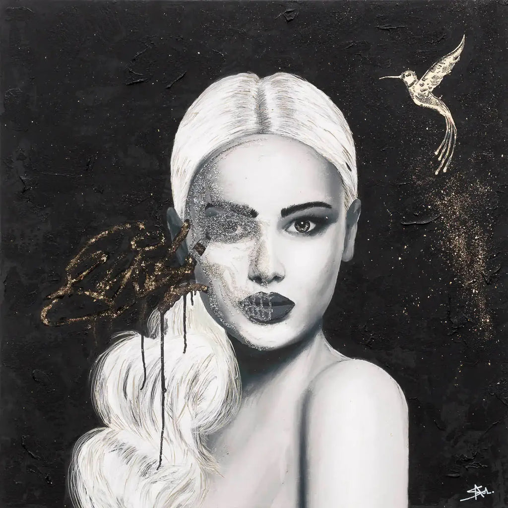 Burning Heart - Original - SOLD by artist Sophia Alvis of Lee - Wyecliffe Galleries