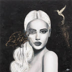 Burning Heart - Original - SOLD by artist Sophia Alvis of Lee - Wyecliffe Galleries