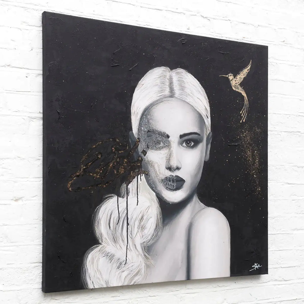 Burning Heart - Original - SOLD by artist Sophia Alvis of Lee - Wyecliffe Galleries