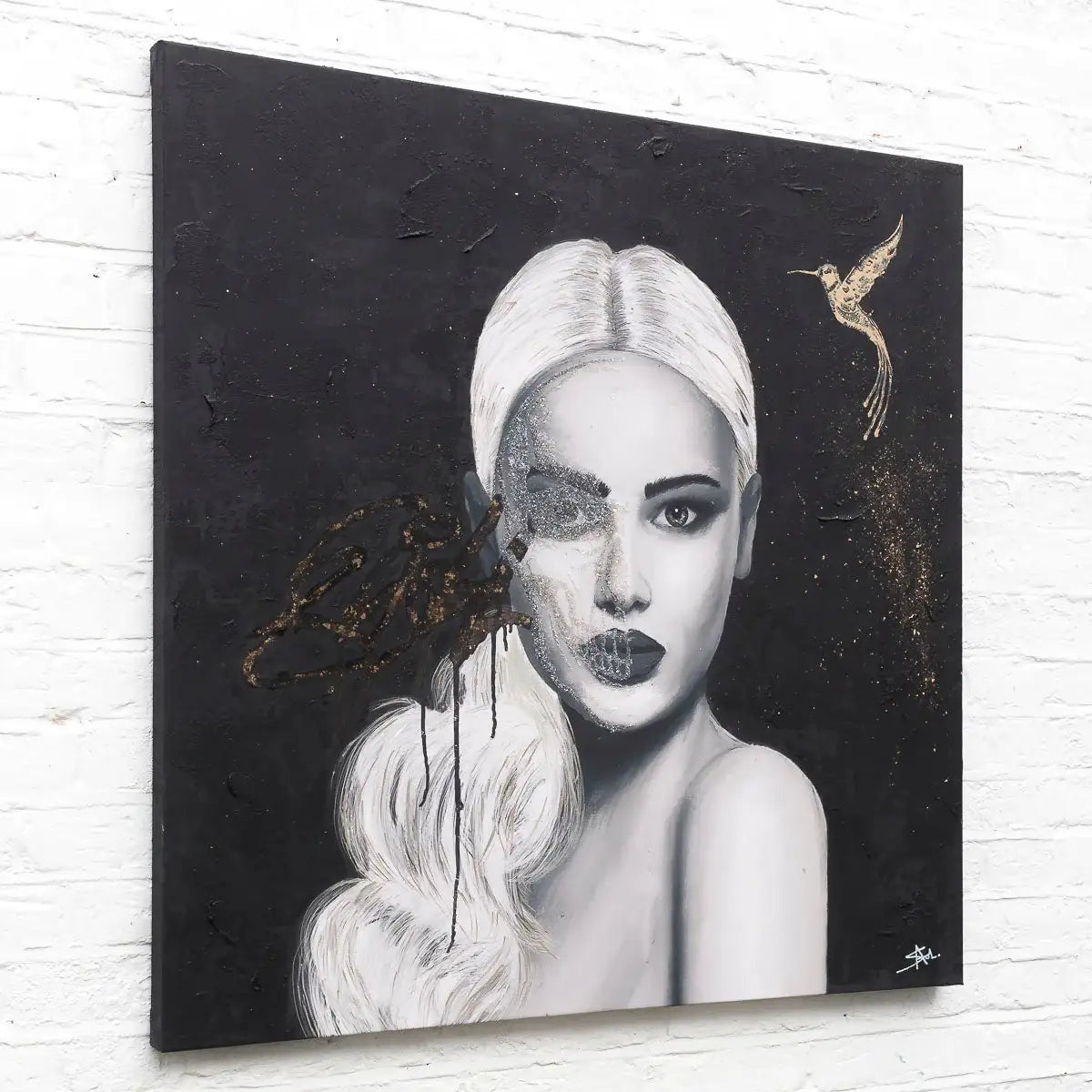 Burning Heart - Original - SOLD by artist Sophia Alvis of Lee - Wyecliffe Galleries