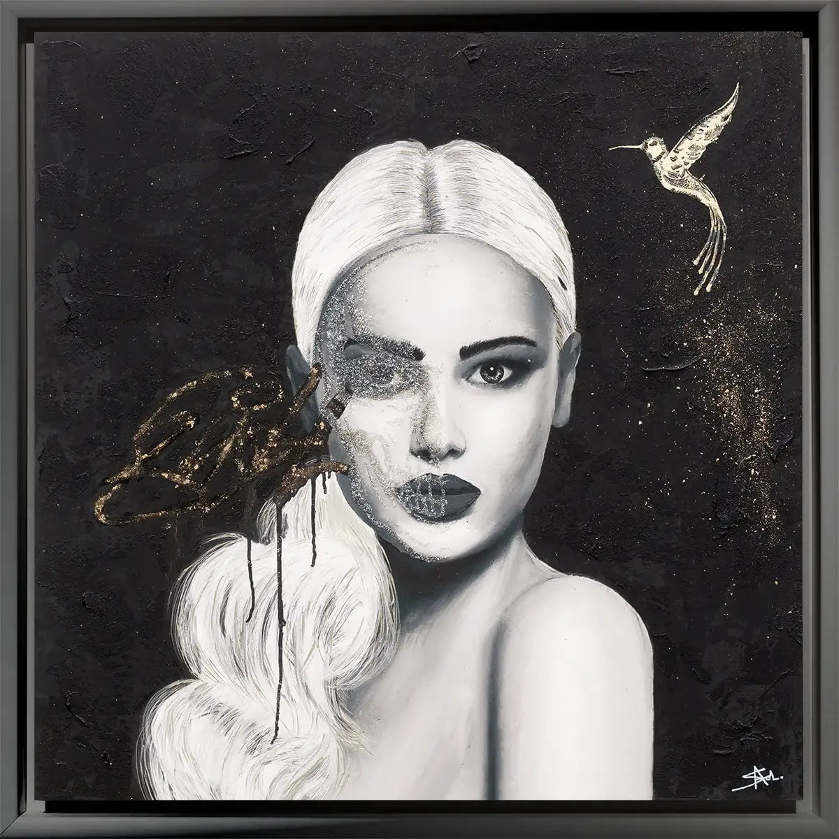 Burning Heart - Original - SOLD by artist Sophia Alvis of Lee - Wyecliffe Galleries