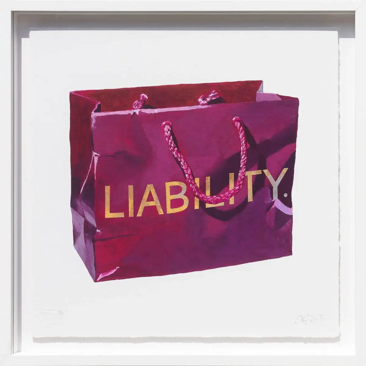 Liability - Edition by artist Totally Justified Hypocrisy - Wyecliffe Galleries