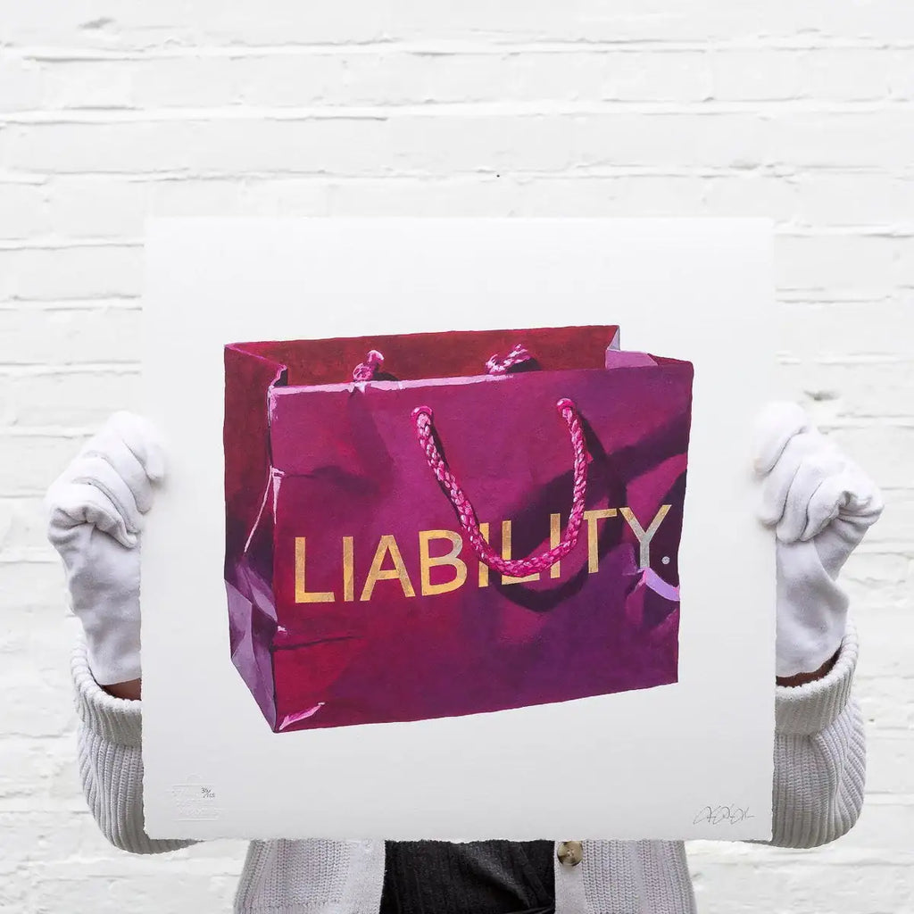 Liability - Edition by artist Totally Justified Hypocrisy - Wyecliffe Galleries