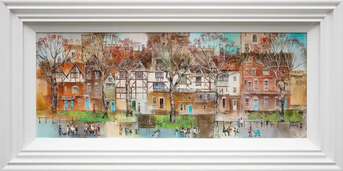 Afternoon Stroll In London - Original by artist Veronika Benoni - Wyecliffe Galleries