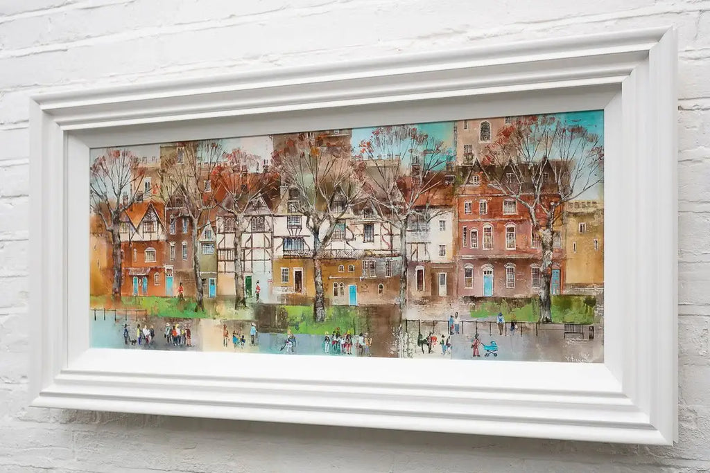 Afternoon Stroll In London - Original by artist Veronika Benoni - Wyecliffe Galleries