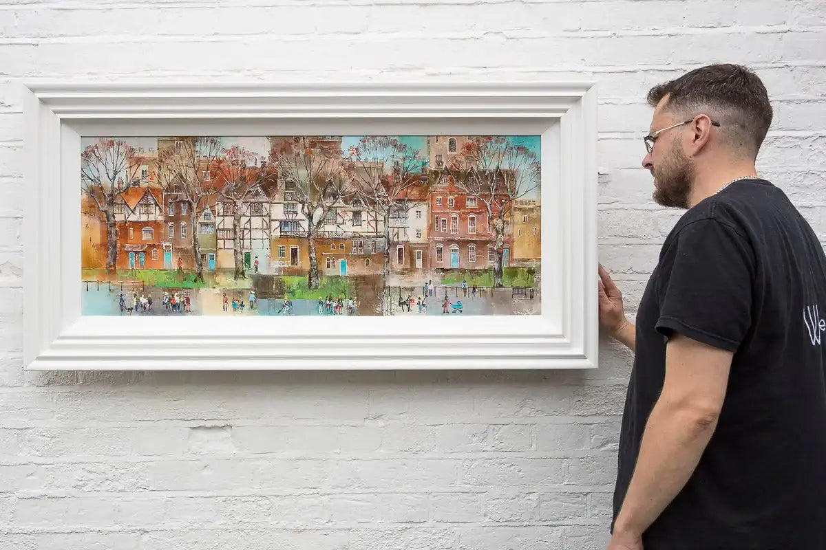 Afternoon Stroll In London - Original by artist Veronika Benoni - Wyecliffe Galleries