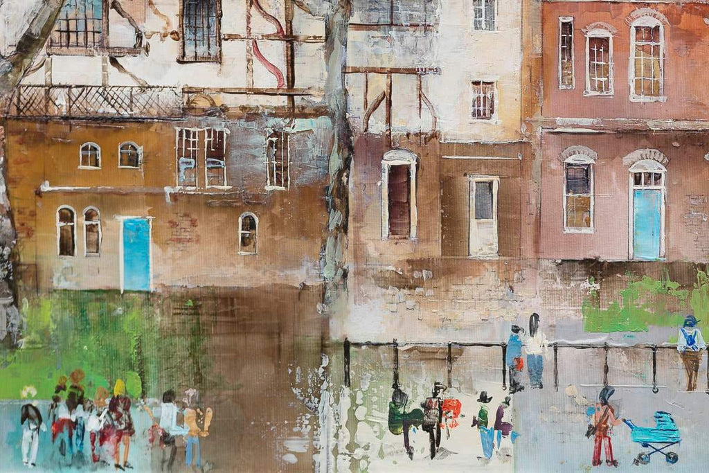 Afternoon Stroll In London - Original by artist Veronika Benoni - Wyecliffe Galleries