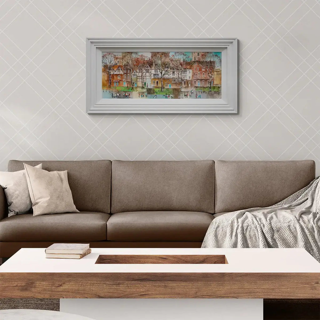 Afternoon Stroll In London - Original by artist Veronika Benoni - Wyecliffe Galleries