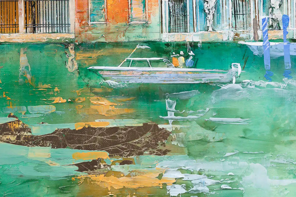 City Of Bridges And Endless Romance - Original by artist Veronika Benoni - Wyecliffe Galleries