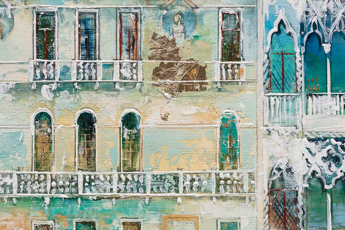 City Of Bridges And Endless Romance - Original by artist Veronika Benoni - Wyecliffe Galleries