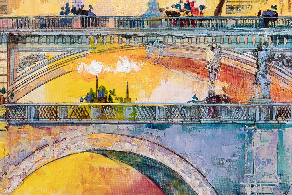 Colours of The City - Original - SOLD by artist Veronika Benoni - Wyecliffe Galleries