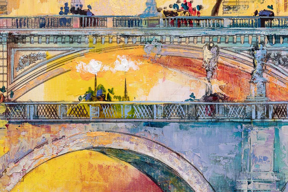 Colours of The City - Original - SOLD by artist Veronika Benoni - Wyecliffe Galleries