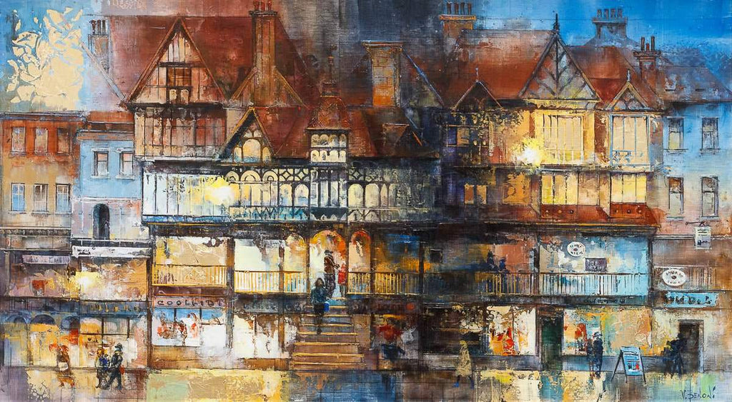 Evening In Chester - Original by artist Veronika Benoni - Wyecliffe Galleries