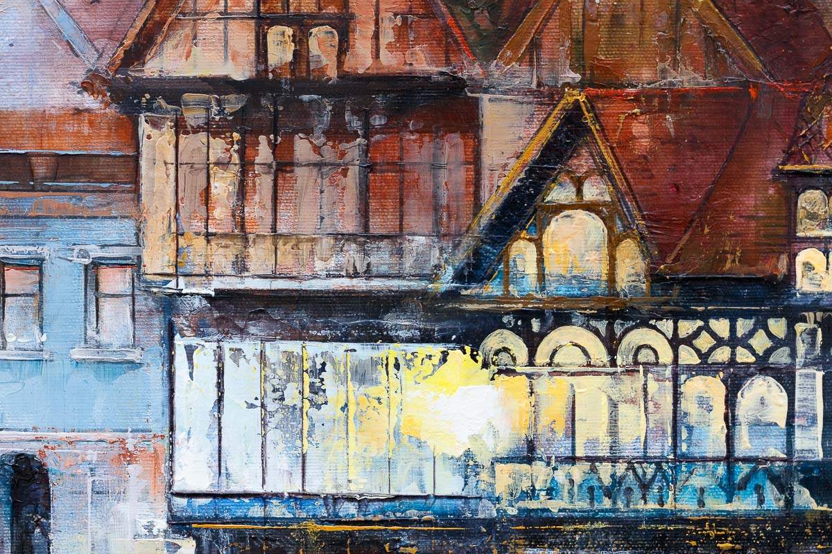 Evening In Chester - Original by artist Veronika Benoni - Wyecliffe Galleries