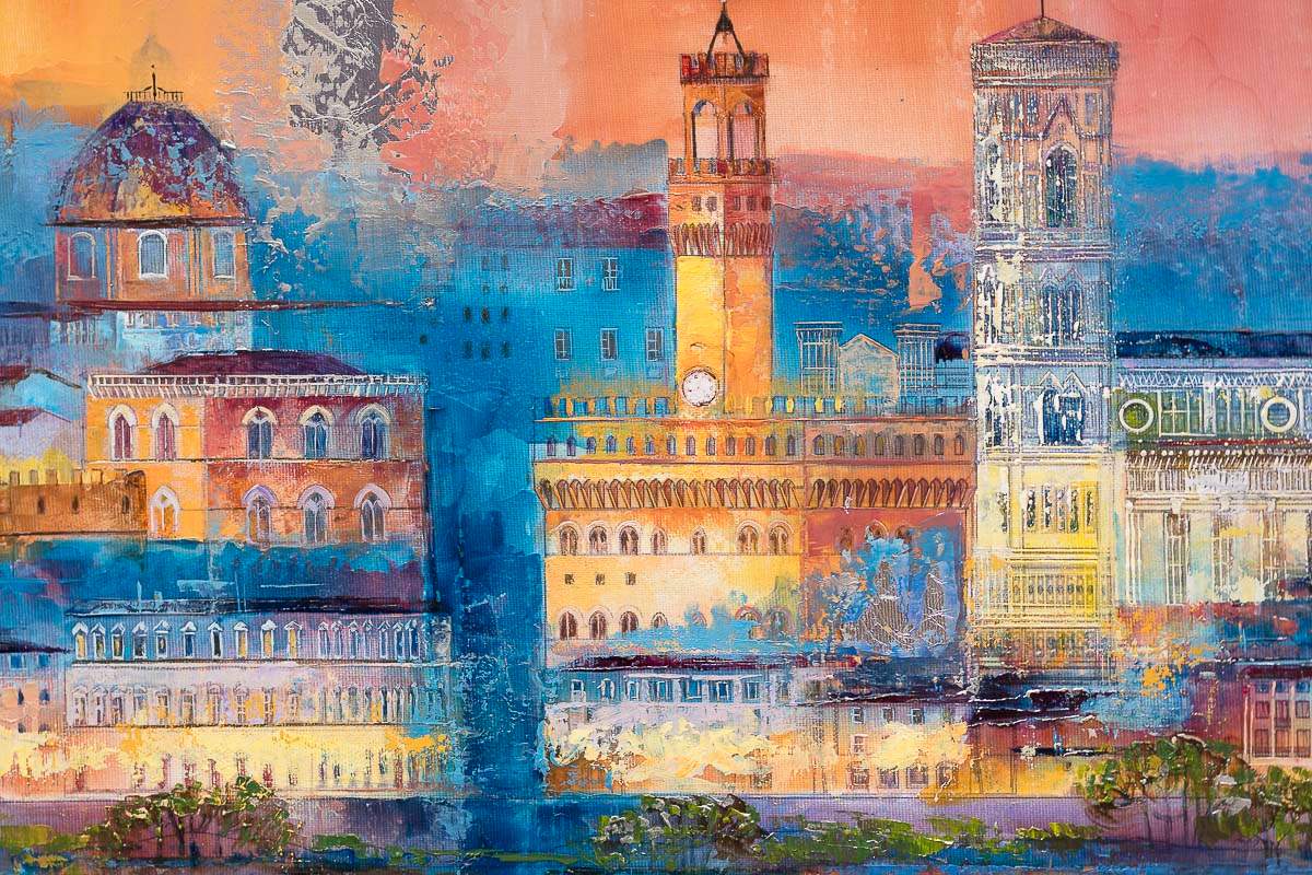 Forever Under Florence's Charm - Original by artist Veronika Benoni - Wyecliffe Galleries