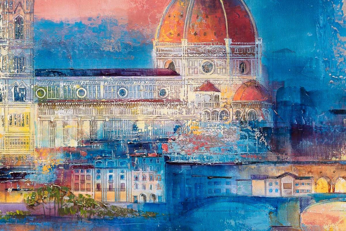 Forever Under Florence's Charm - Original by artist Veronika Benoni - Wyecliffe Galleries