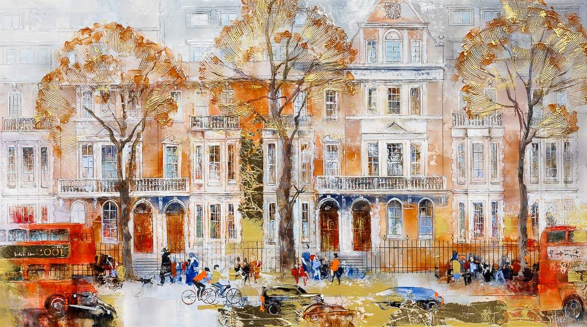 Lazy Day In London - Original - SOLD by artist Veronika Benoni - Wyecliffe Galleries