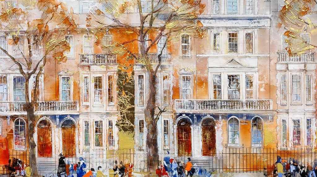 Lazy Day In London - Original - SOLD by artist Veronika Benoni - Wyecliffe Galleries