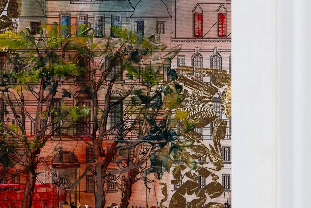 London Riverside - Original SOLD OUT by artist Veronika Benoni - Wyecliffe Galleries