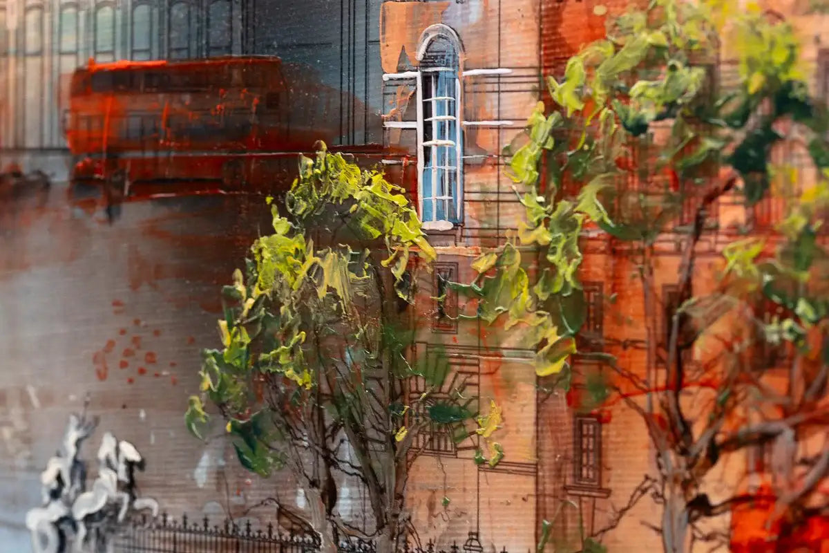 London Riverside - Original SOLD OUT by artist Veronika Benoni - Wyecliffe Galleries