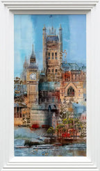 London Riverside - Original SOLD OUT by artist Veronika Benoni - Wyecliffe Galleries