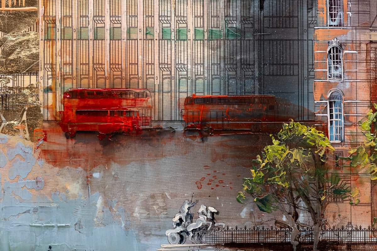 London Riverside - Original SOLD OUT by artist Veronika Benoni - Wyecliffe Galleries