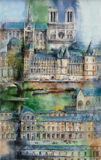 Paris Je T'aime - Original - SOLD by artist Veronika Benoni - Wyecliffe Galleries