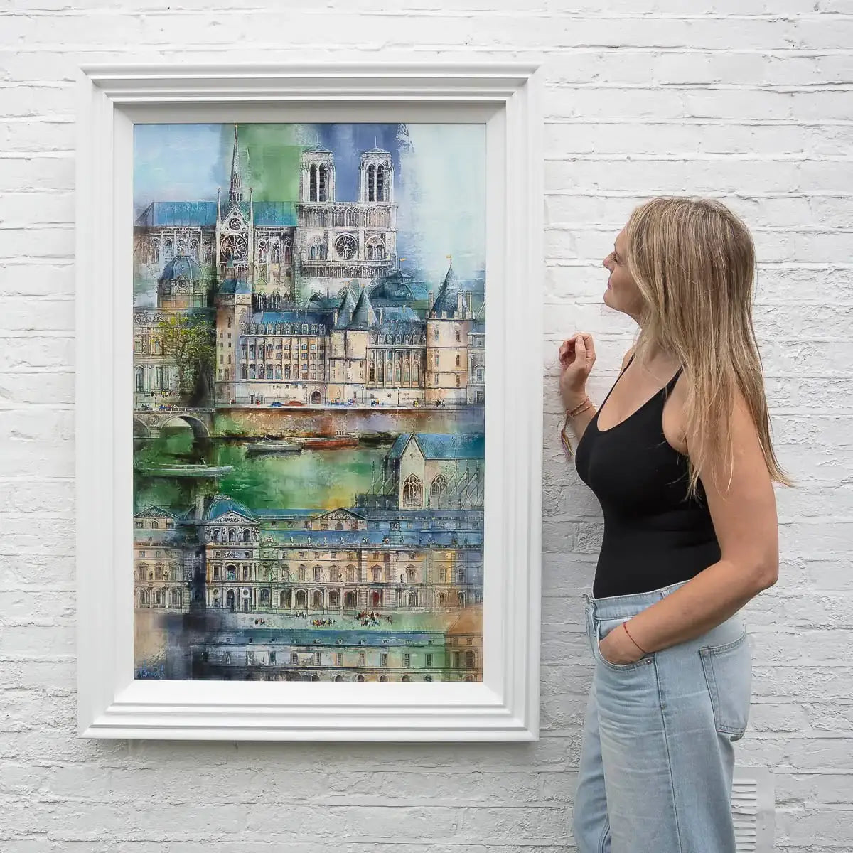 Paris Je T'aime - Original - SOLD by artist Veronika Benoni - Wyecliffe Galleries