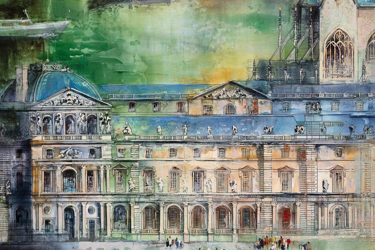 Paris Je T'aime - Original - SOLD by artist Veronika Benoni - Wyecliffe Galleries