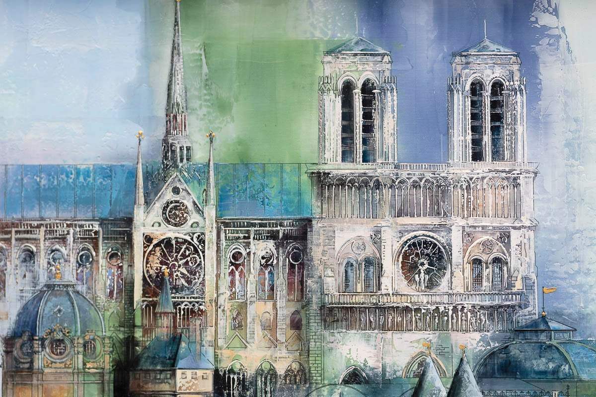 Paris Je T'aime - Original - SOLD by artist Veronika Benoni - Wyecliffe Galleries
