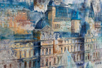 Parisian Blues - Original by artist Veronika Benoni - Wyecliffe Galleries