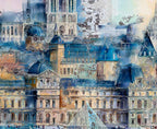Parisian Blues - Original by artist Veronika Benoni - Wyecliffe Galleries