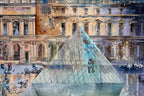 Parisian Blues - Original by artist Veronika Benoni - Wyecliffe Galleries