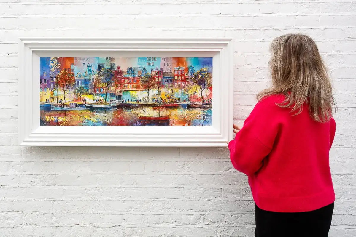 Strolling In Amsterdam - Original - SOLD by artist Veronika Benoni - Wyecliffe Galleries