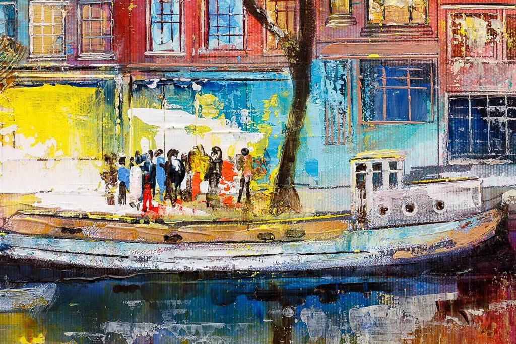Strolling In Amsterdam - Original - SOLD by artist Veronika Benoni - Wyecliffe Galleries