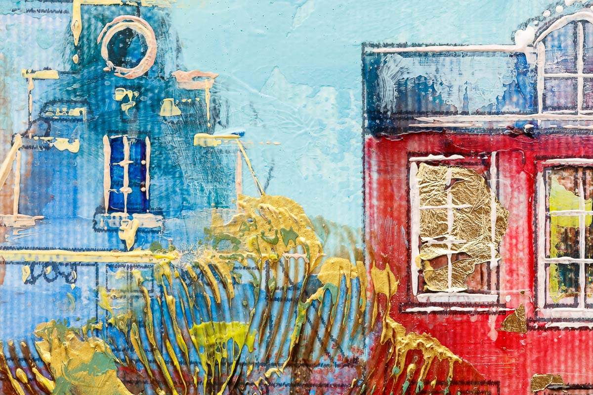 Strolling In Amsterdam - Original - SOLD by artist Veronika Benoni - Wyecliffe Galleries