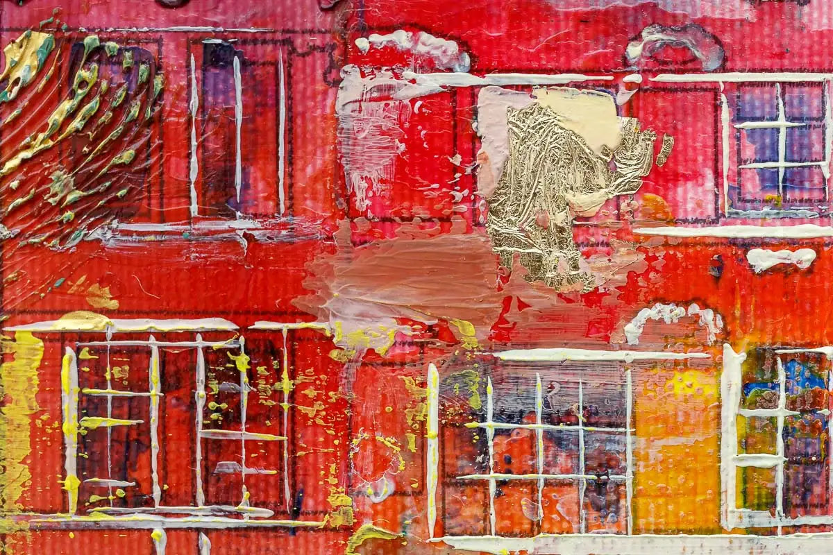 Strolling In Amsterdam - Original - SOLD by artist Veronika Benoni - Wyecliffe Galleries