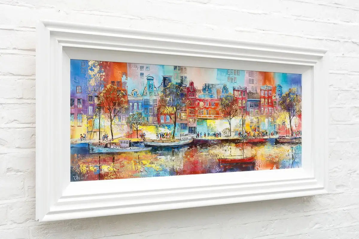 Strolling In Amsterdam - Original - SOLD by artist Veronika Benoni - Wyecliffe Galleries