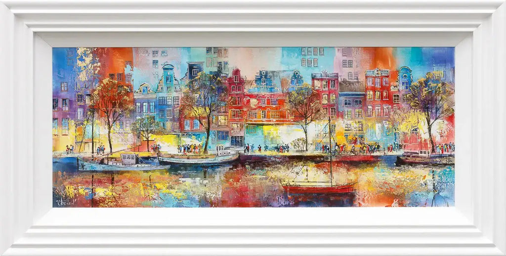 Strolling In Amsterdam - Original - SOLD by artist Veronika Benoni - Wyecliffe Galleries
